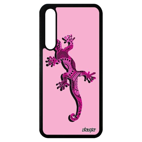 фото Защитный чехол на телефон // huawei p20 pro // "саламандра" ящерица амулет, utaupia, розовый