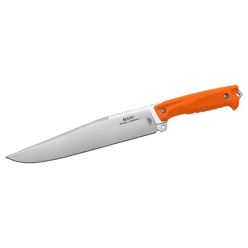 Нож нокс Марс, сталь D2, рукоять резина, оранжевый