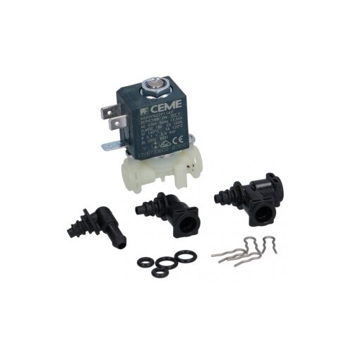 De'Longhi 5513225701 электромагнитный клапан для кофемашины, черный 2 way electric solenoid valve dn8 dn10 dn15 dn20 dn25 stainless steel 304 pneumatic normally open solenoid valve for water oil