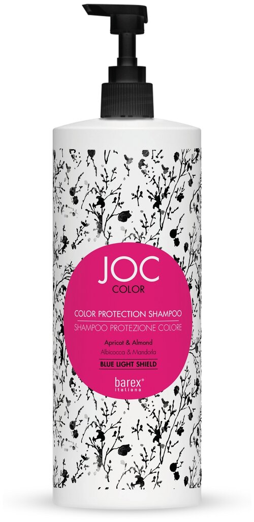 Barex шампунь JOC Color Protection Apricot & Almond Стойкость цвета абрикос и миндаль, 1000 мл
