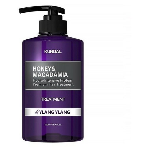 Kundal Honey & Macadamia Hydro-Intensive Protein Premium Hair Treatment Ylang Ylang, 500 мл