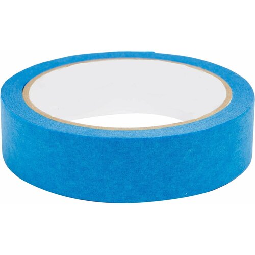 Крепированный скотч 25 мм х 25 м для внутренних работ цвет синий для любого вида поверхностей С ним легко и быстро можно выполнить окрашивание любых предметов интерьера без подтеков и нечеткости создать ровные края рисунка на стене поле или потолке 601₽