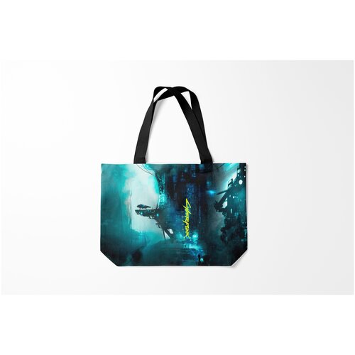 фото Сумка-шоппер / 46х35 см / геймерам / cyberpunk 2077 burnettie