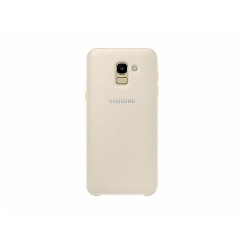 фото Чехол- накладка samsung ef- pj600cfegru dual layer cover для samsung galaxy j6 (2018) золотистый