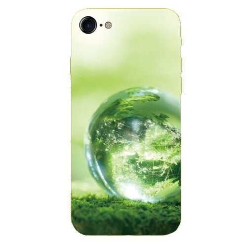 фото Iphone x, чехол силиконовый, hoco, с дизайном "зеленый шар"