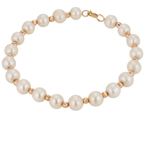 фото Браслет из жемчуга с золотыми вставками яхонт ювелирный арт. 154575