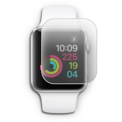 Гидрогелевая защитная пленка на Apple Watch 1 (42 mm) / Эпл Вотч 1 / 42 мм матовая на смарт часы комплект 2 шт. Brozo