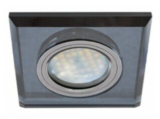 фото Ecola DL1651 MR16 GU5.3 св-к Квадрат Стекло Черный/Черный хром 25x90x90 FB1651EFF