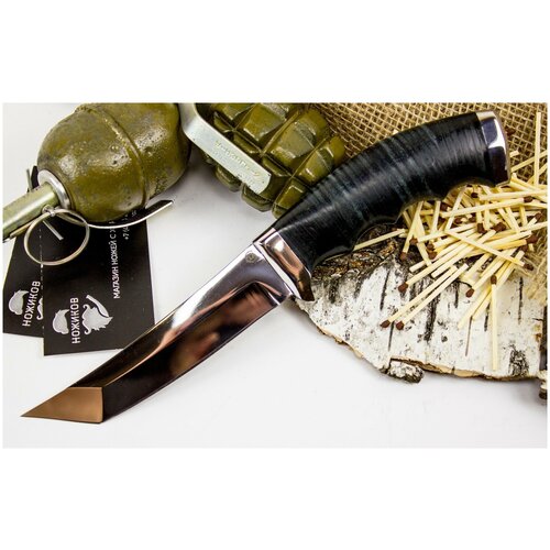 фото Нож аркан, сталь 95х18, кожа титов & солдатова