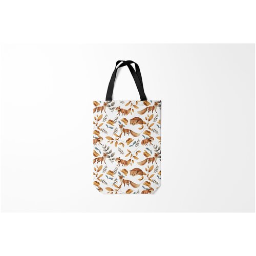 фото Сумка-шоппер / 31х42 см / звери / лисы лиса burnettie