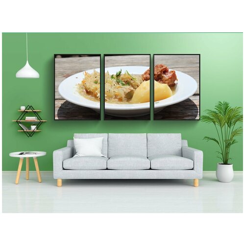 фото Набор модулных постеров для интерьера "kwaśnica, традиционная пища, похороненный" 60x90 см. в тубусе, без рамки lotsprints