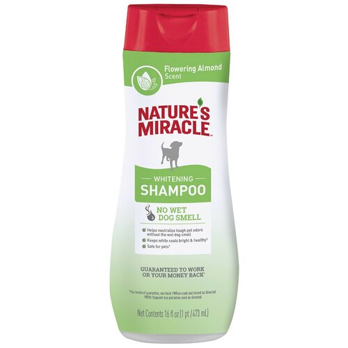 Nature's miracle Шампунь Whitening Odor Control для белых собак с контролем запаха, 473мл