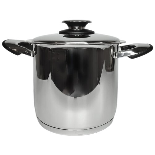 Кастрюля Master Inox 20 см, 5,6 литров EkoDomus с крышкой, нержавеющая сталь