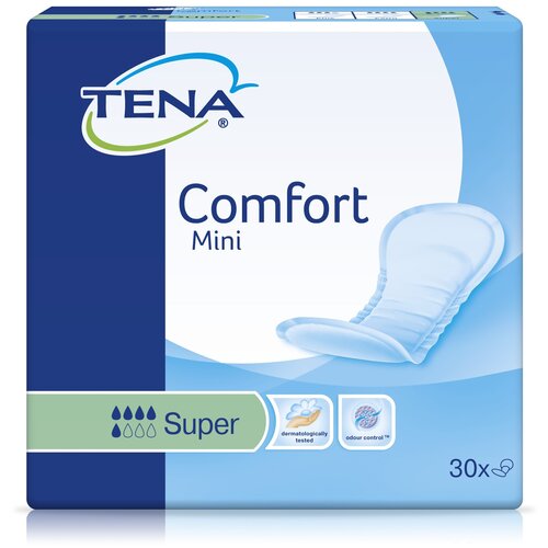 Урологические прокладки TENA Comfort Mini Super, 5 капель, 30 шт.