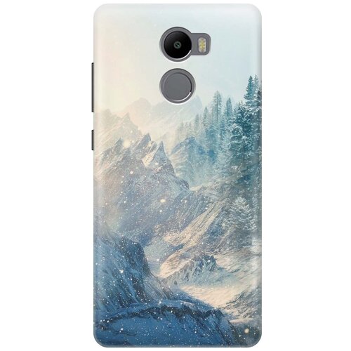 Ультратонкий силиконовый чехол-накладка для Xiaomi Redmi 4 с принтом Снежные горы и лес gosso ультратонкий силиконовый чехол накладка для xiaomi redmi 6a с принтом снежные горы и лес