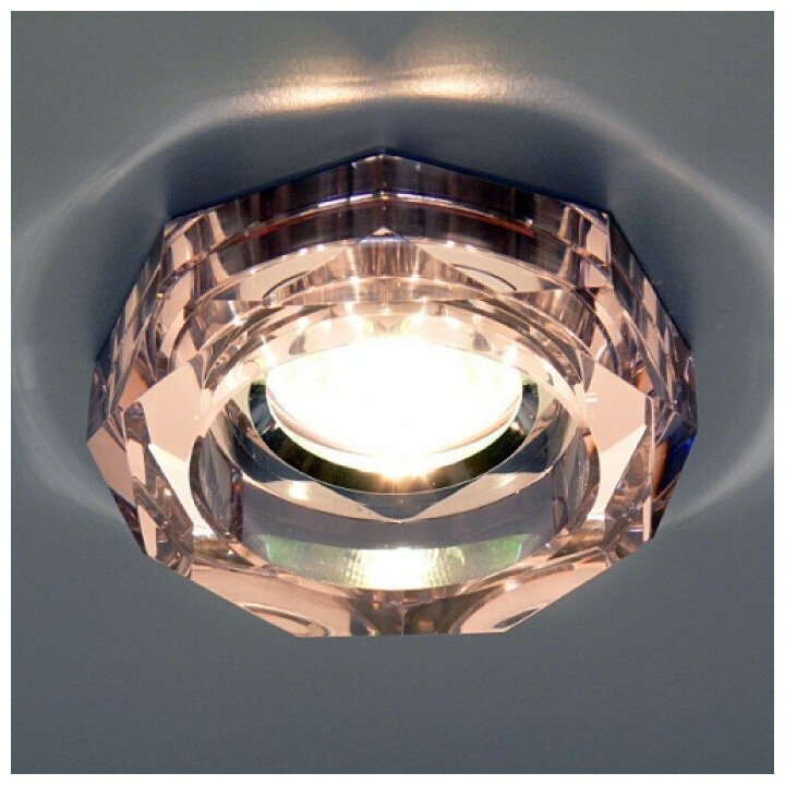 Точечный светильник 9120 PK/SL (розовый / серебряный) - фотография № 1