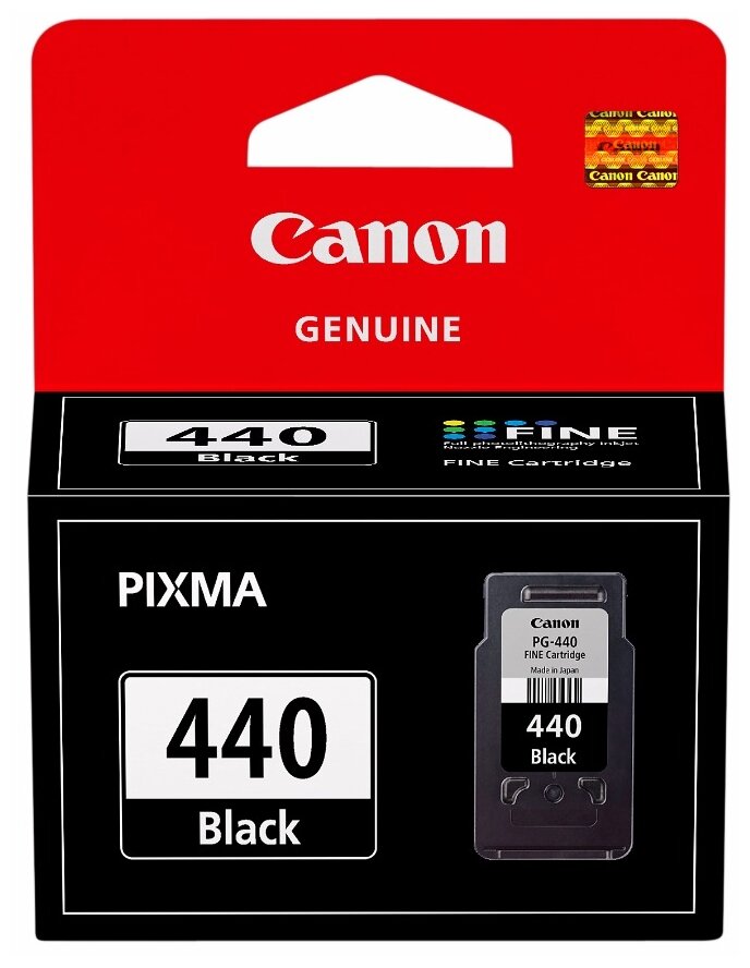 Черный картридж Canon PG-440 (Black) Объем 8ml. Для PIXMA MG2140, MG3140