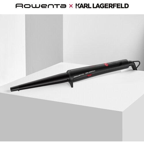 Щипцы для завивки Rowenta Karl Lagerfeld CF324LF0, конические электрощипцы конические rowenta x karl lagerfeld conical wave cf324lf0