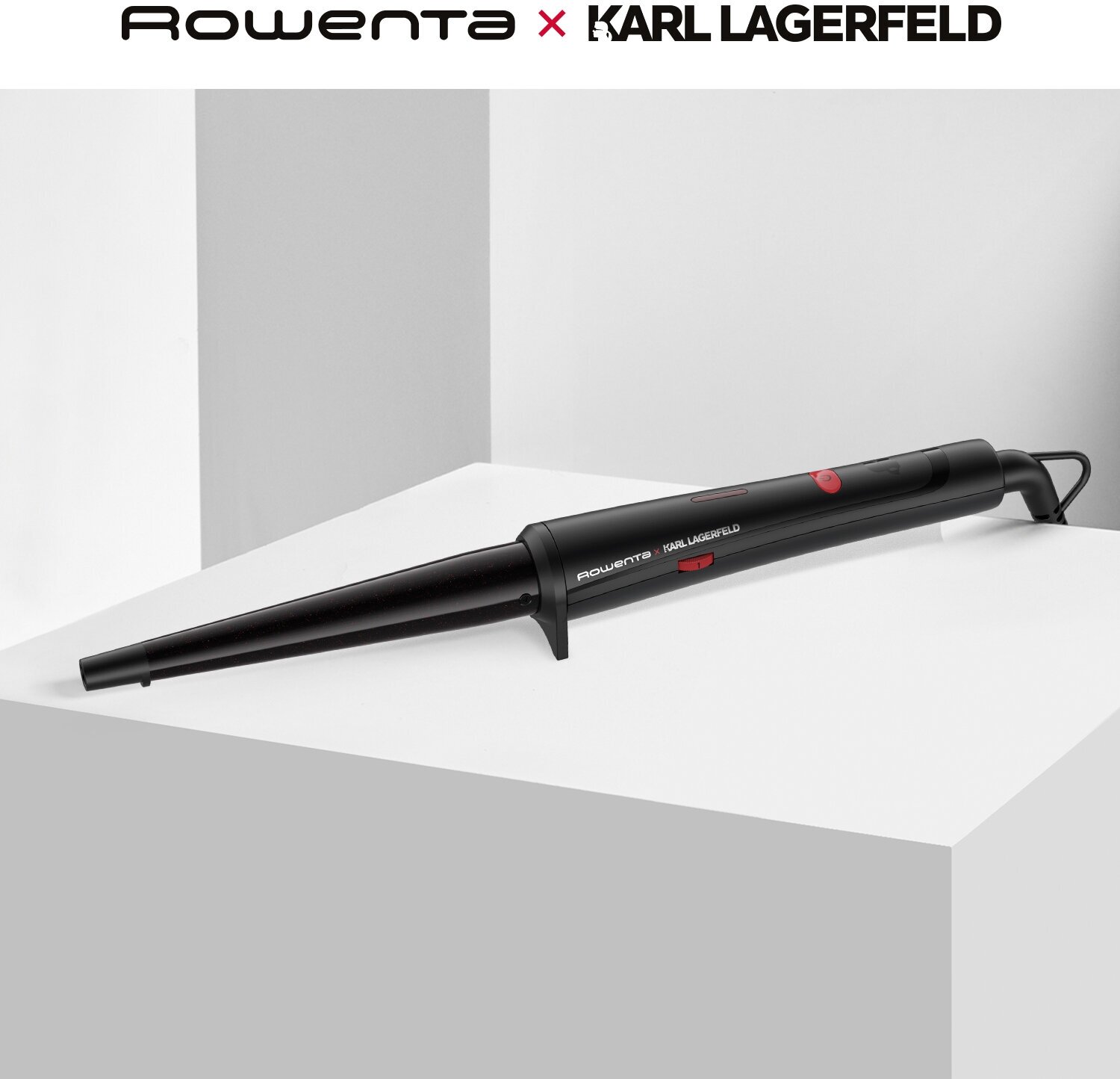 Щипцы для завивки Rowenta Karl Lagerfeld CF324LF0, конические