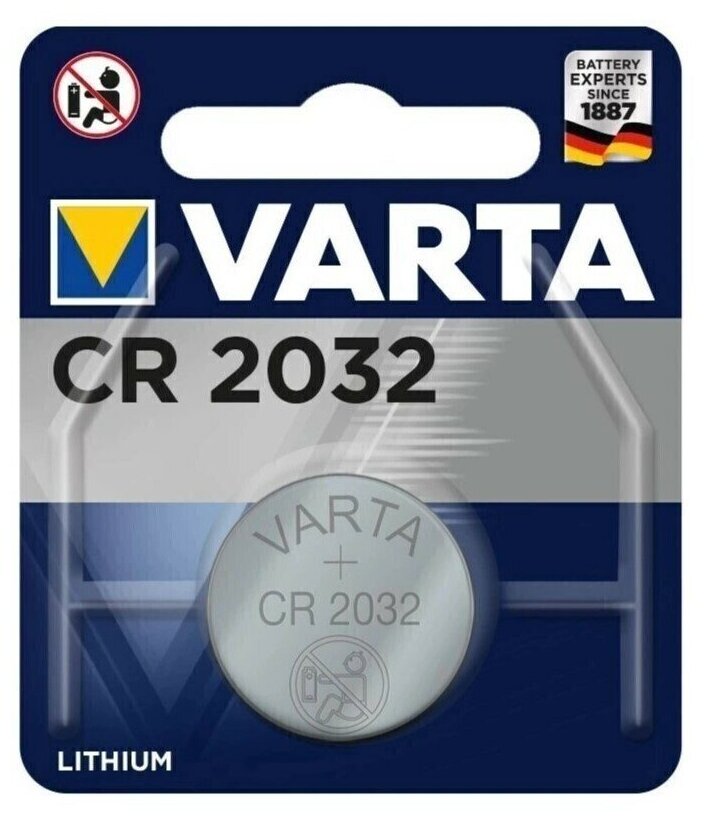 ABC Батарейка Varta Lithium CR2032 3.0В CR2032 (1шт./уп.) (ret)