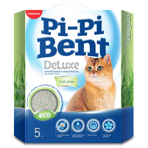 Pi-Pi-Bent DeLuxe Fresh Grass (5 кг) 4 шт.