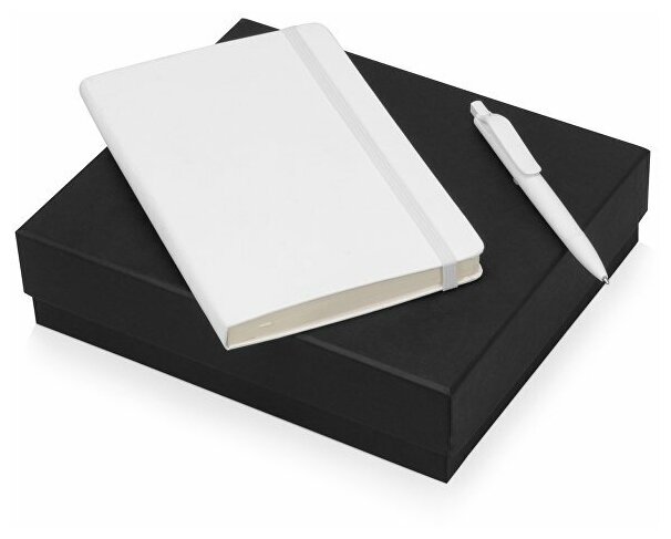 Подарочный набор Moleskine Sherlock с блокнотом А5 и ручкой (700369.01, белый, 23,5 х 20 х 6, бумага/полиуретан, пластик)