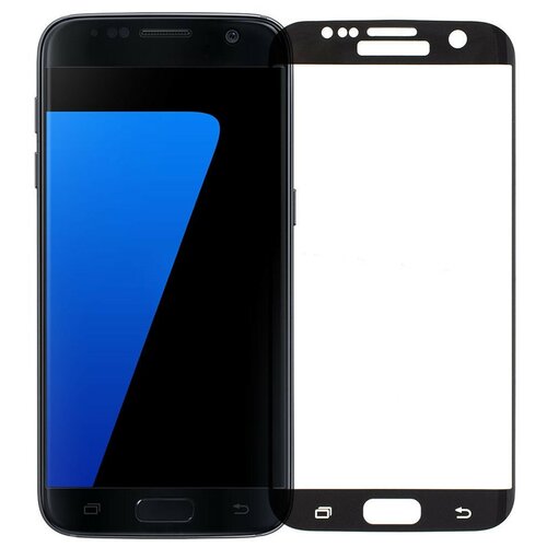 Защитное стекло / бронестекло для Samsung Galaxy S7 (SM-G930FD) полное покрытие черное микросхема samsung s535 для sumsung s7 g930fd g935s
