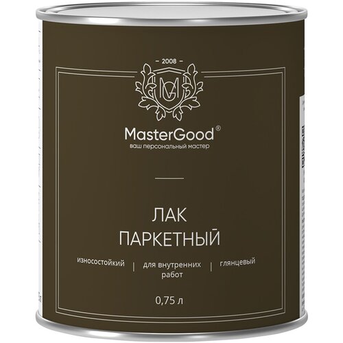 Лак паркетный MasterGood ПФ-231, глянцевый, 0,75 л