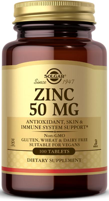 Solgar Zinc 50 mg. 100 таб
