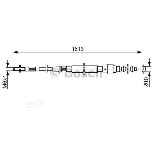 BOSCH 1987477162 Трос стояночного тормоза, Bosch