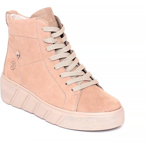 фото Ботинки rieker, размер 36, бежевый, розовый