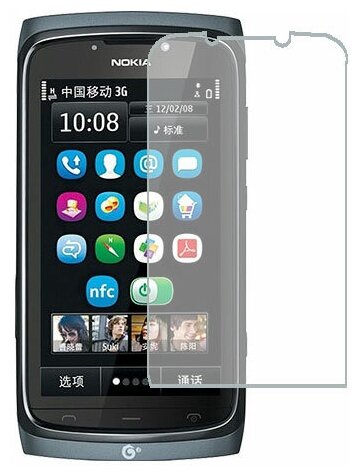 Nokia 801T защитный экран Гидрогель Прозрачный (Силикон) 1 штука