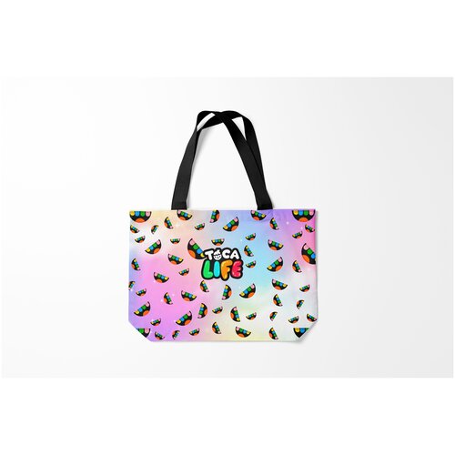 фото Сумка-шоппер / 46х35 см / геймерам / toca boca тока бока логотип burnettie
