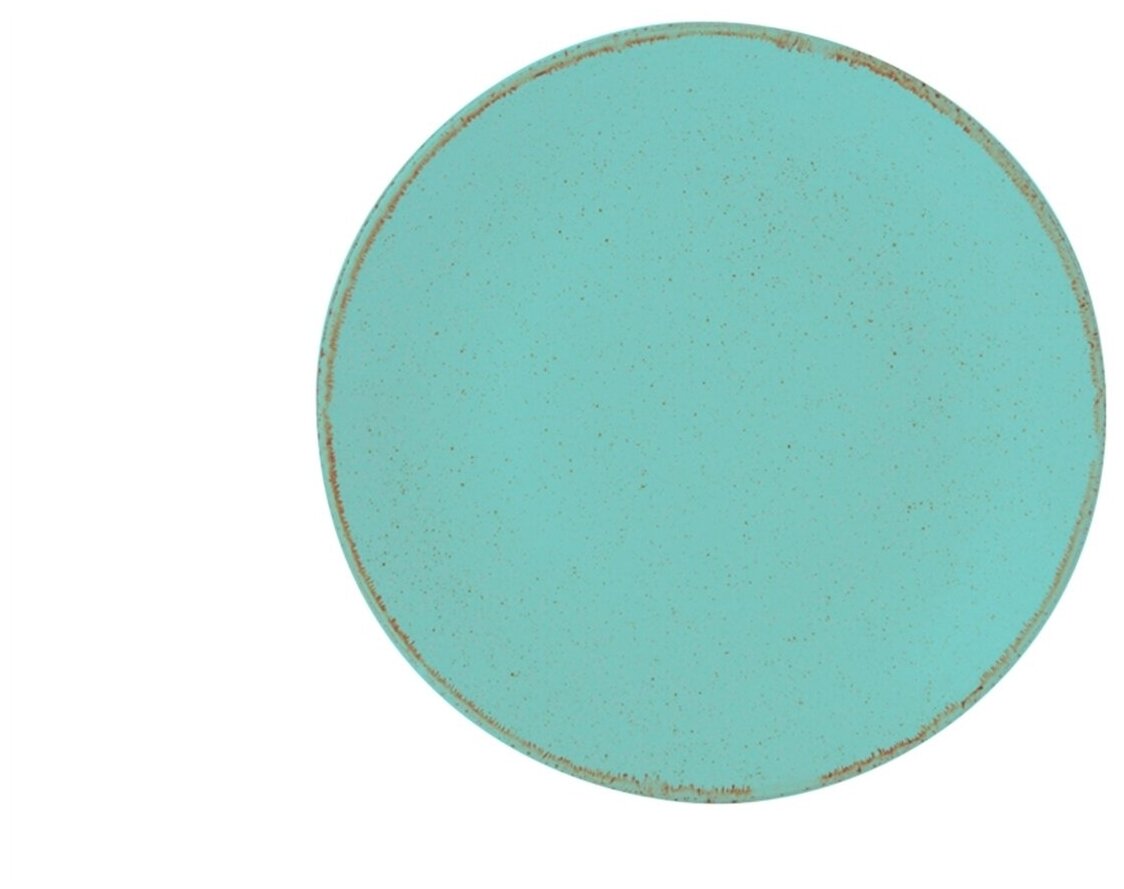 Тарелка плоская Turquoise, d=18 см, цвет бирюзовый