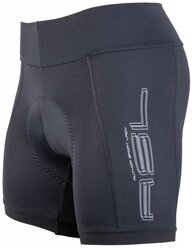 Велошорты женские Shorts Lady Sport X8 с памперсом широкий пояс черные размер XL AUTHOR