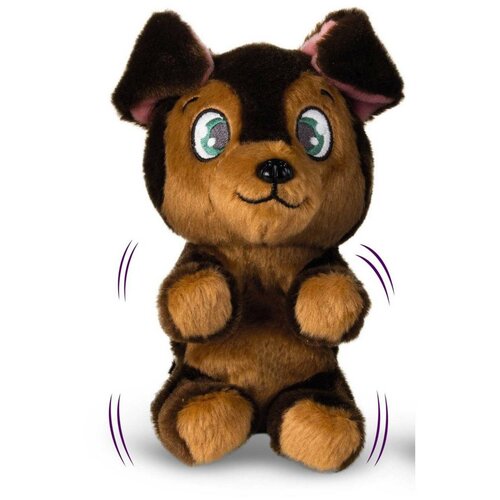 Игрушка интерактивная IMC Toys Club Petz Щенок интерактивный (коричневый) , со звуковыми эффектами, шевелит лапками если почесать животик щенок интерактивный игрушечный коричневый звук шевелит лапками imc toys 96806