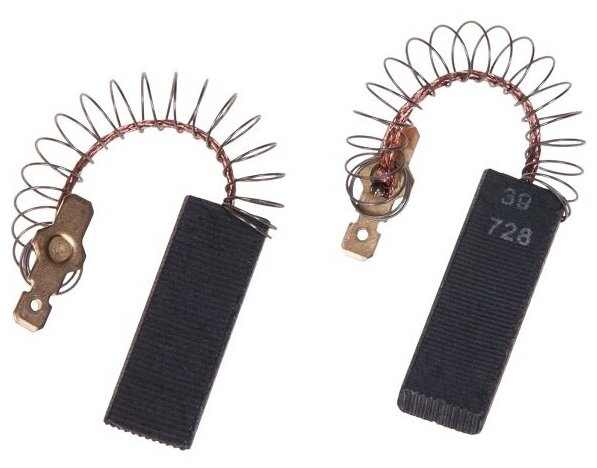 фото Угольные щетки электрического двигателя (мотора) для стиральной машины Bosch , Siemens 5х12,5х36 мм - G130_Italy