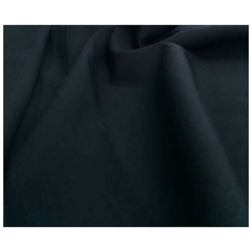 Ткань габардин черный для шитья одежды и рукоделия отрез 2 метра