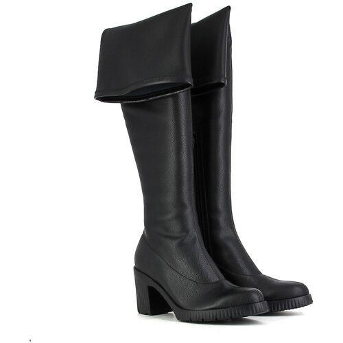 Сапоги женские, WONDERS, размер 37, черный, натуральная кожа