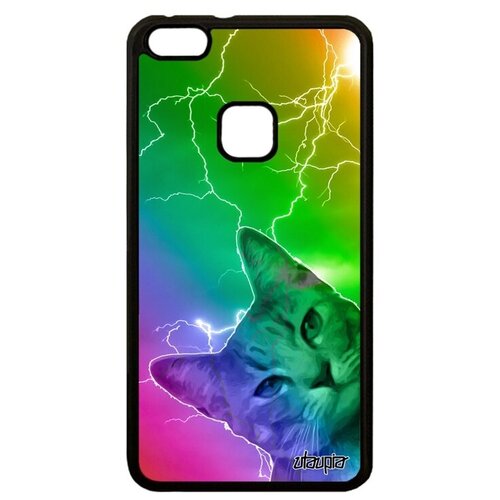 фото Противоударный чехол на телефон // huawei p10 lite // "котик" дизайн полосатый, utaupia, цветной