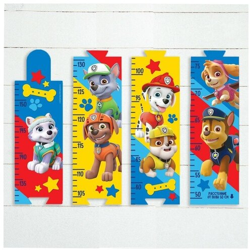 Paw Patrol Щенячий патруль. Наклейка - ростомер Paw Patrol Друзья навсегда, 150 см. paw patrol щенячий патруль наклейка ростомер paw patrol друзья навсегда 150 см