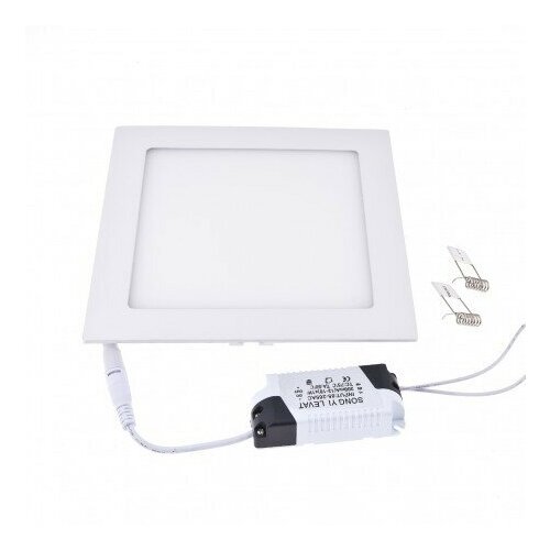 Светодиодный светильник панель-квадрат 120-6Вт-220В - Цвет свечения: Белый теплый 3000-3500K. Комплект 3 штуки