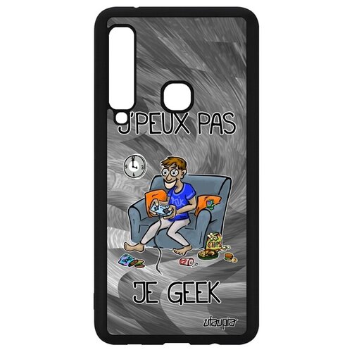 фото Ударопрочный чехол для мобильного // galaxy a9 2018 // "не могу - играю!" прикольный карикатура, utaupia, серый