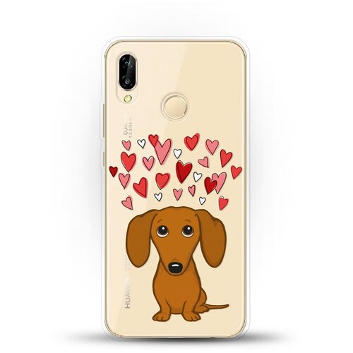 фото Силиконовый чехол любимая такса на huawei nova 3e andy & paul