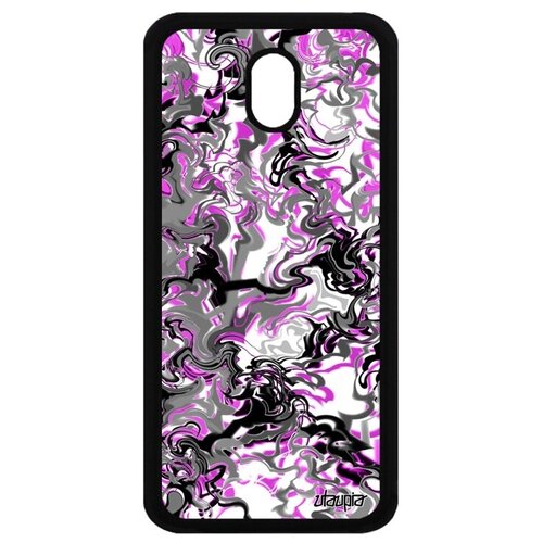 фото Противоударный чехол на смартфон // galaxy j3 2017 // "мраморный фон" дизайн форма, utaupia, розовый