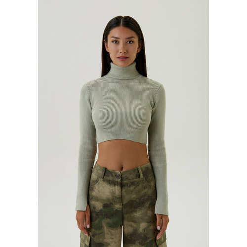 фото Водолазка feelz, размер m, зеленый