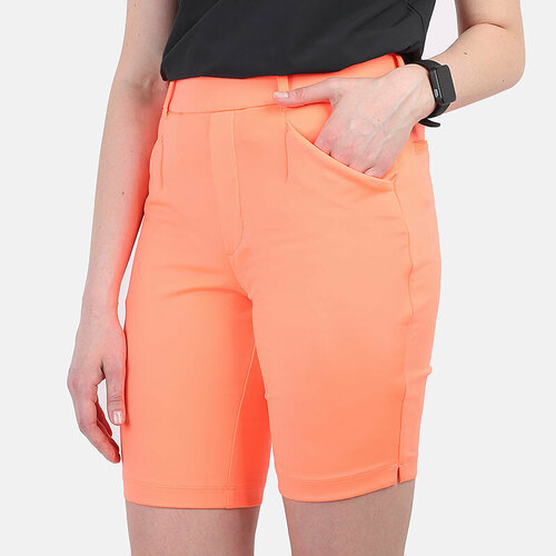 фото Шорты nike dri-fit uv ace women's golf shorts, размер l, оранжевый