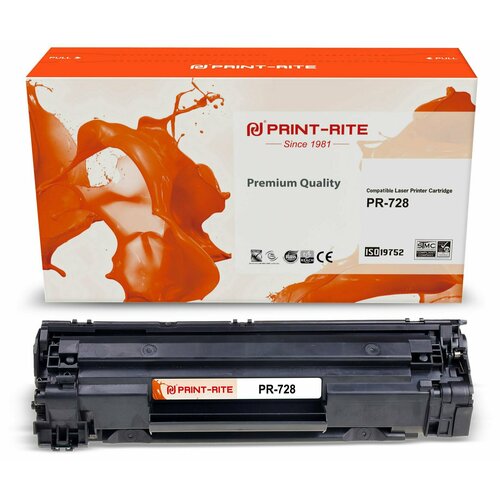 Print-Rite PR-728 картридж лазерный (Canon 728 - 3500B010) черный 2100 стр картридж colortek c 728 2100 стр черный