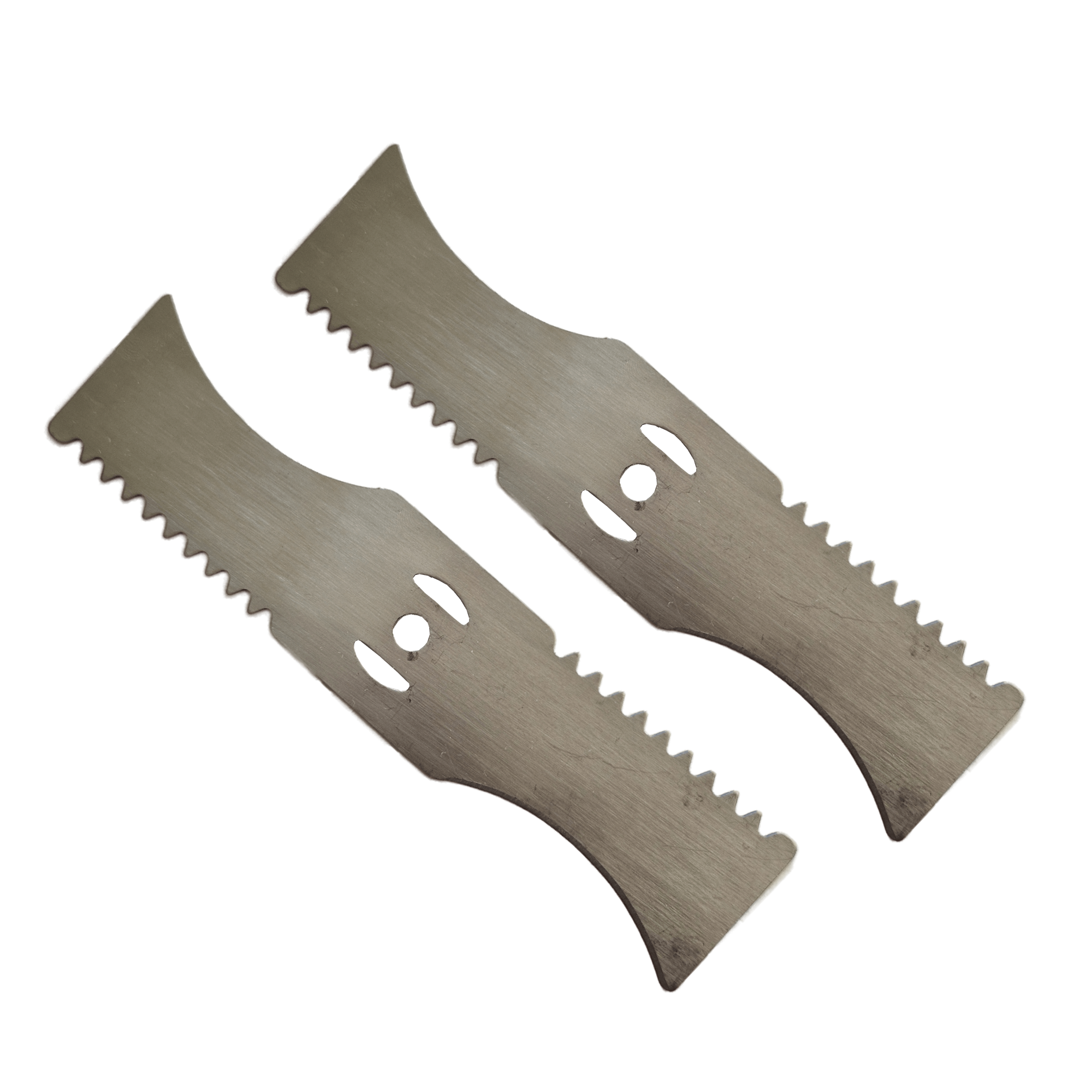 Нож металлический с зубцами комплект 2 штуки для аккум. триммера CBC02 Krotof/ кротоф,DECO,ZITREK,DIMAX,VORTEX - фотография № 1