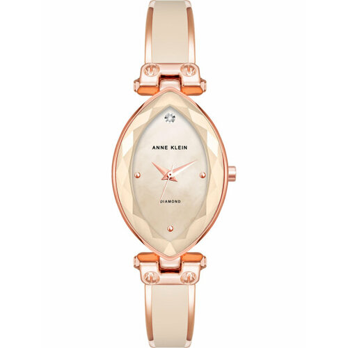 Наручные часы ANNE KLEIN, бежевый, розовый наручные часы anne klein женские 3322wtrg кварцевые водонепроницаемые розовый